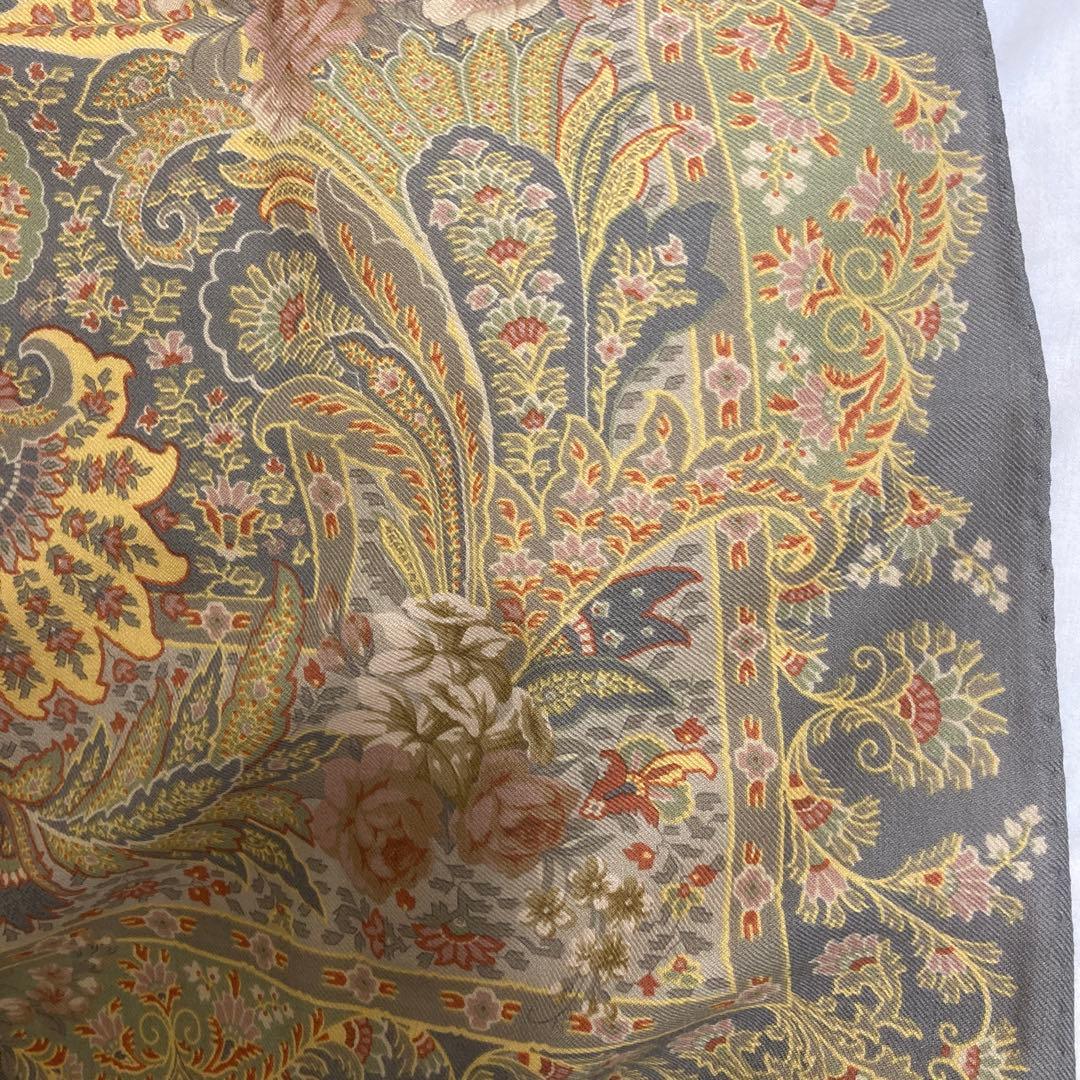 エトロ　140×140 ウールシルク大判ショール