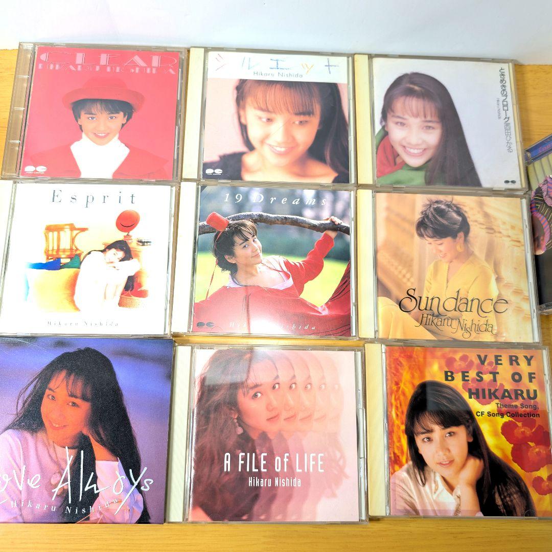 西田ひかる CD アルバム シングル 手鏡 CDケースまとめ売り