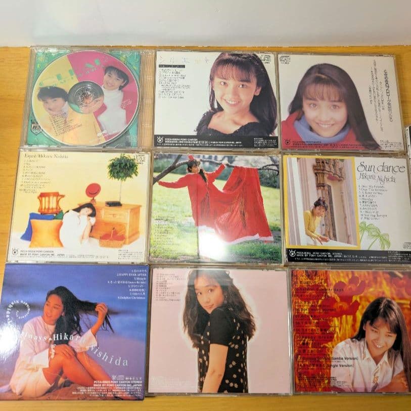 西田ひかる CD アルバム シングル 手鏡 CDケースまとめ売り