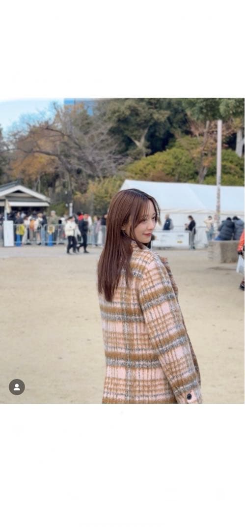 LILY BROWN チェスターコート ベージュ系チェック