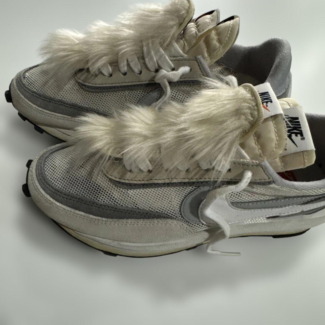 レア Sacai x Nike LD Waffle ファー付 24cm