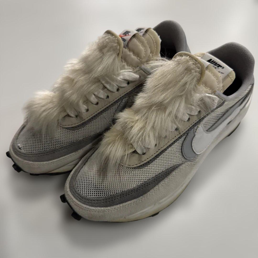 レア Sacai x Nike LD Waffle ファー付 24cm
