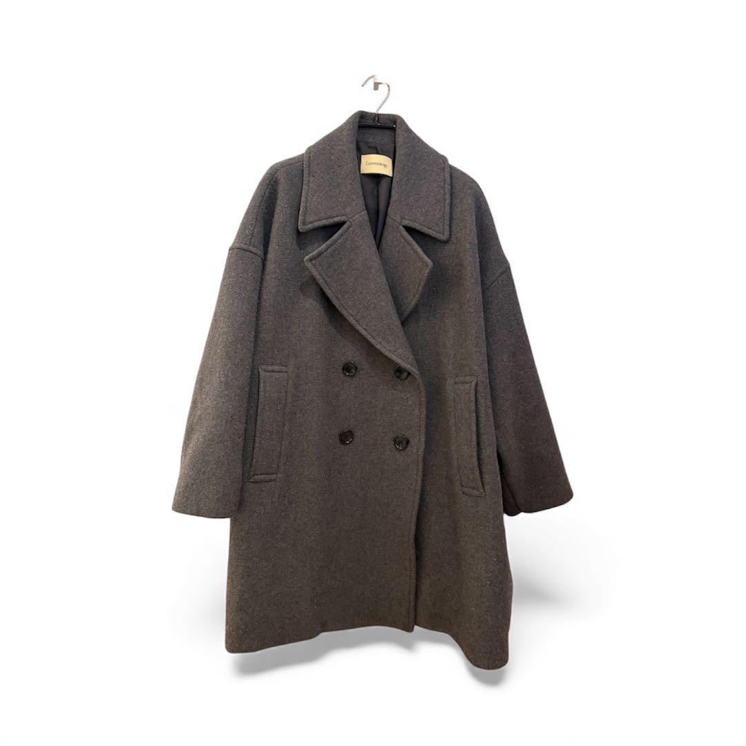 カレンソロジー　メルトンオーバーピーコート　グレー