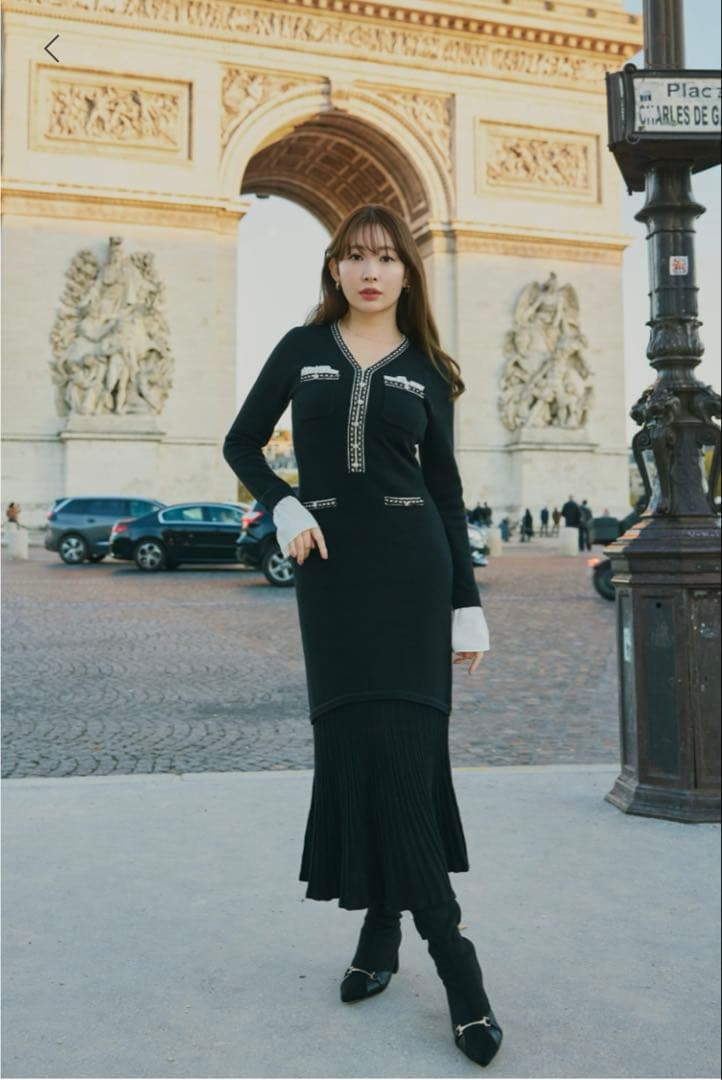 ワンピース Isaline Long Knit Dress M