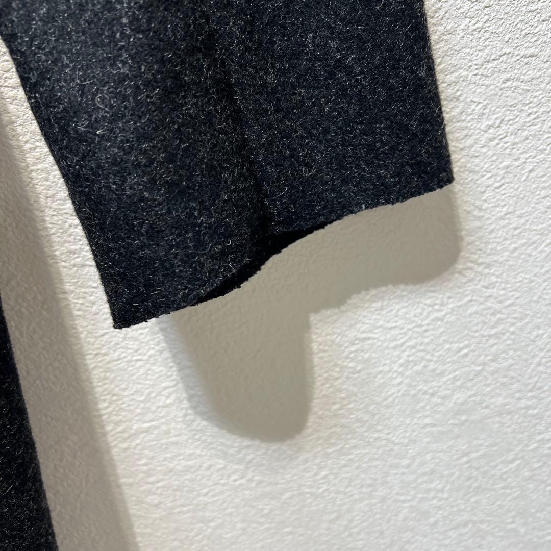 希少 美品 JIL SANDER ウール 3B デザインチェスターコート 36