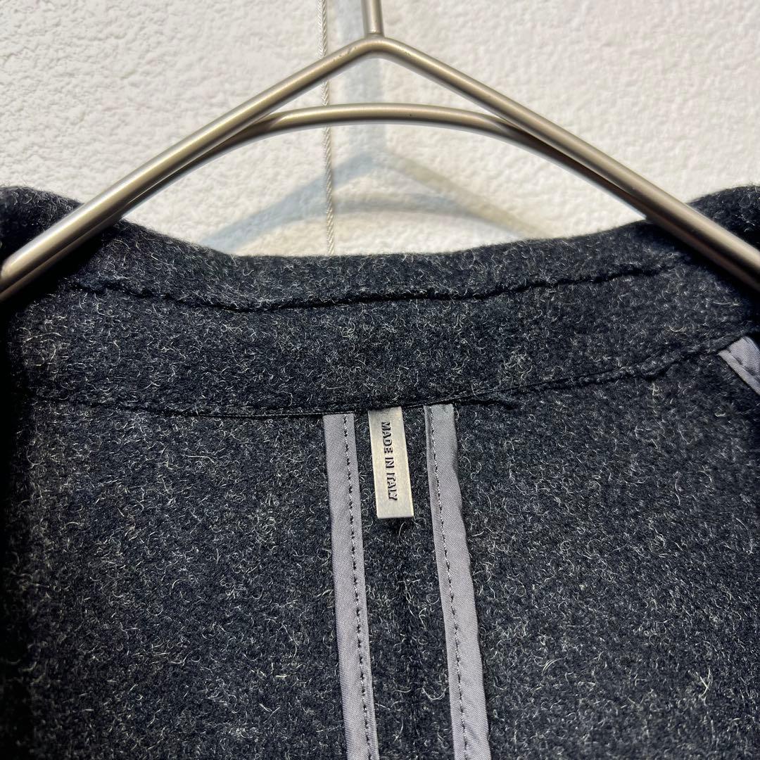 希少 美品 JIL SANDER ウール 3B デザインチェスターコート 36