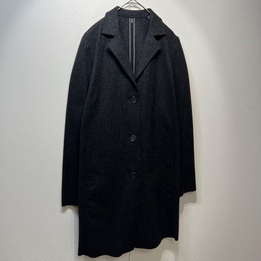 希少 美品 JIL SANDER ウール 3B デザインチェスターコート 36