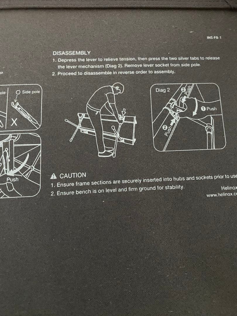 テーブル・チェア・ハンモック FCRB HELINOX EMBLEM FOLDING BENCH