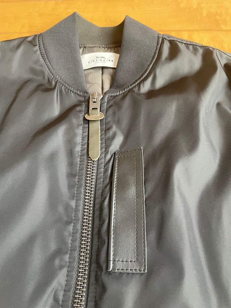 コーチ　MA-1 黒　極美品　F75711 サイズL