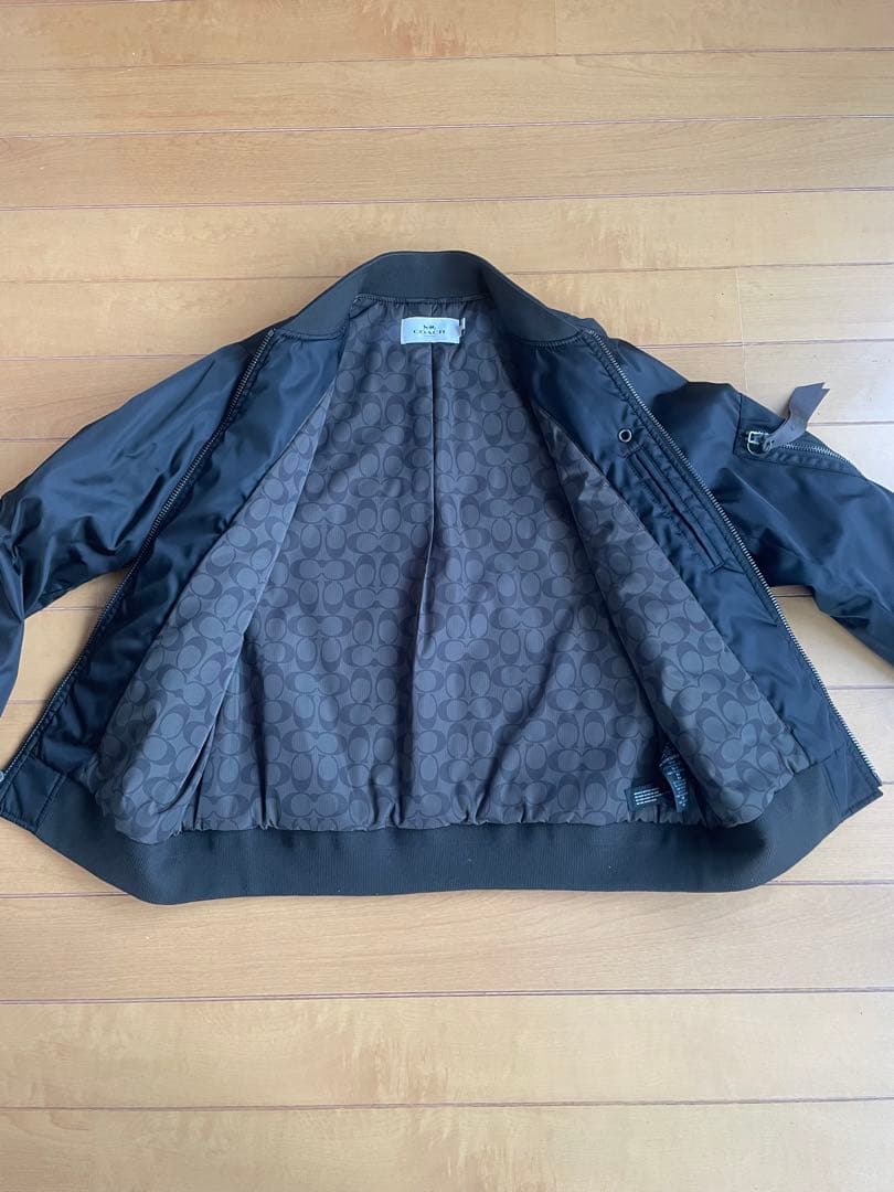 コーチ　MA-1 黒　極美品　F75711 サイズL