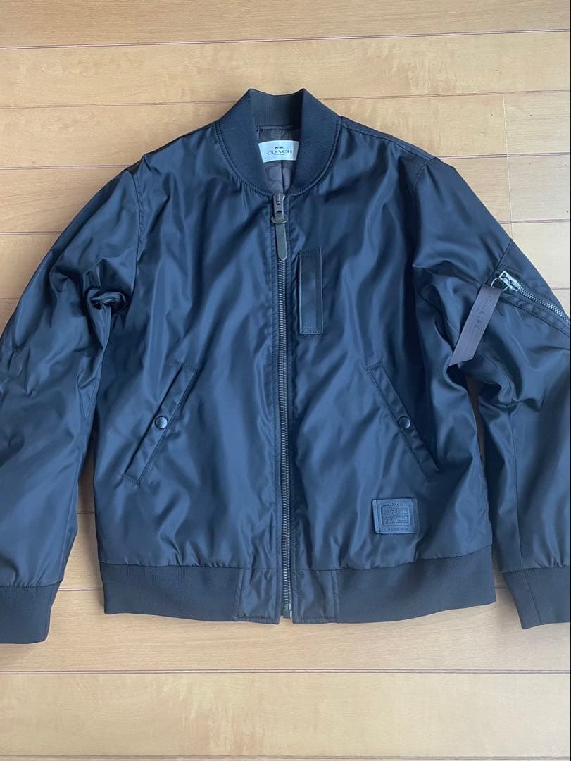 コーチ　MA-1 黒　極美品　F75711 サイズL