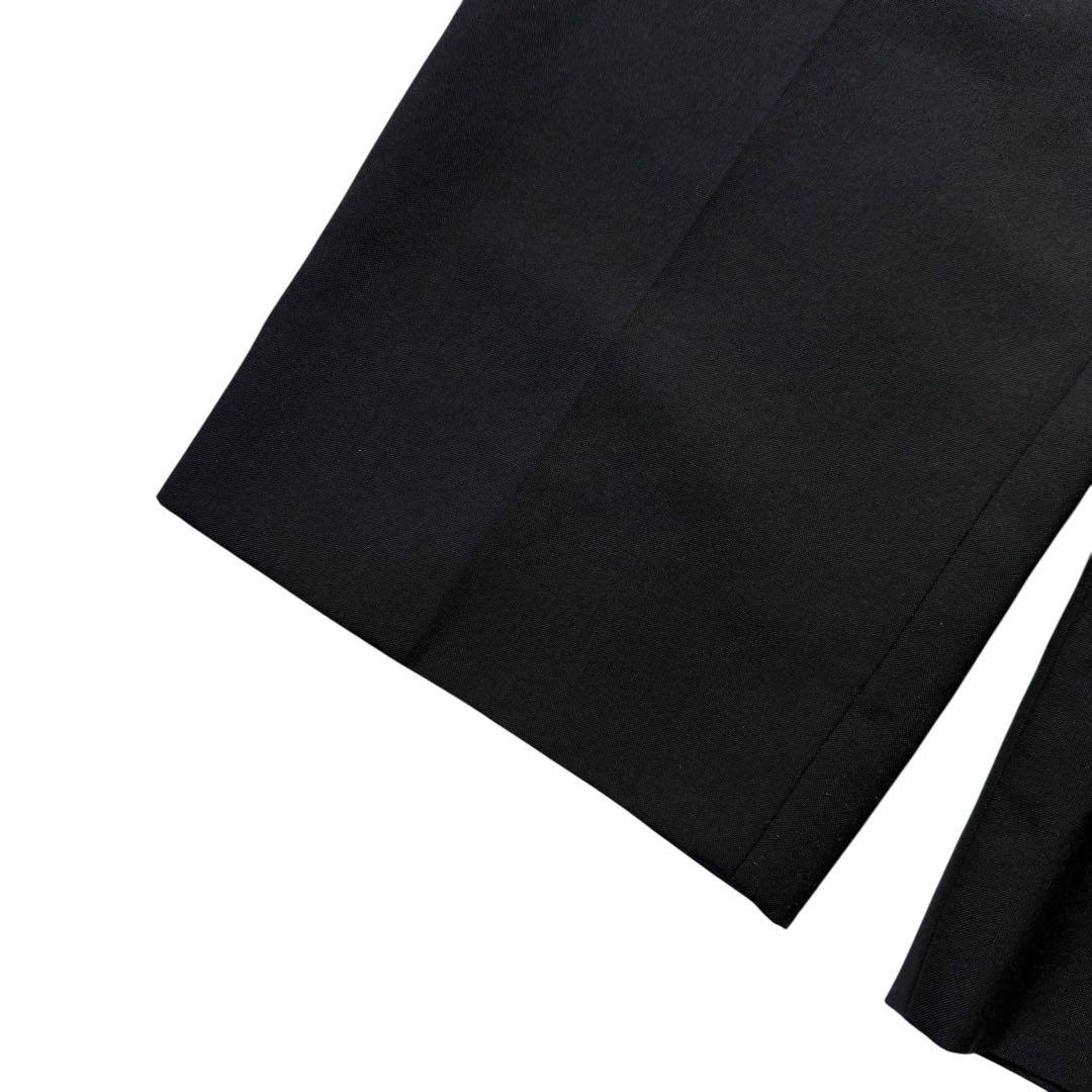 ピエールカルダン メンズ スラックス ビンテージ ワイドパンツ 黒 2タック