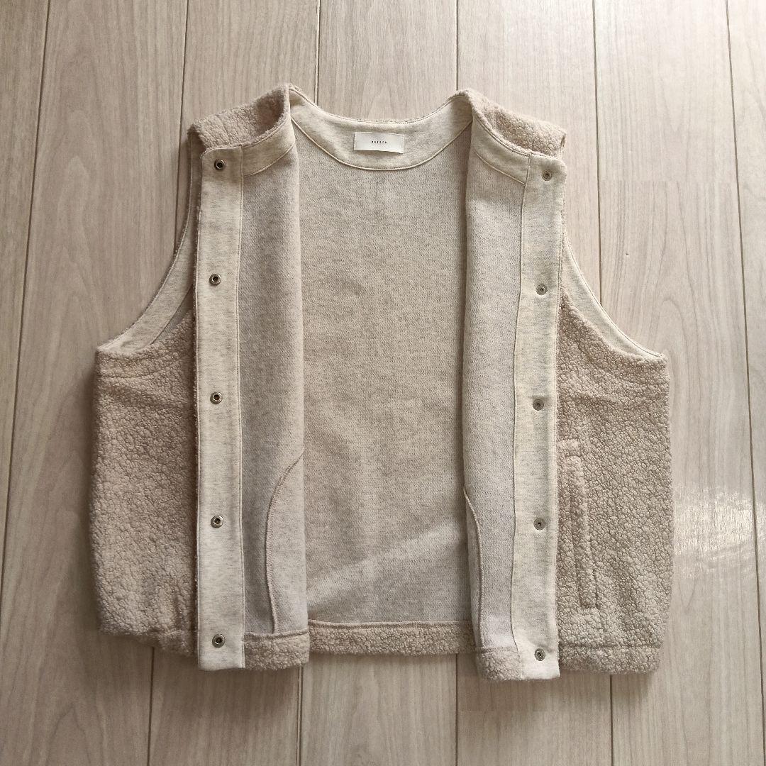 かぐれ ウール混ボアベスト アーバンリサーチ 美品 フリーサイズ 日本製