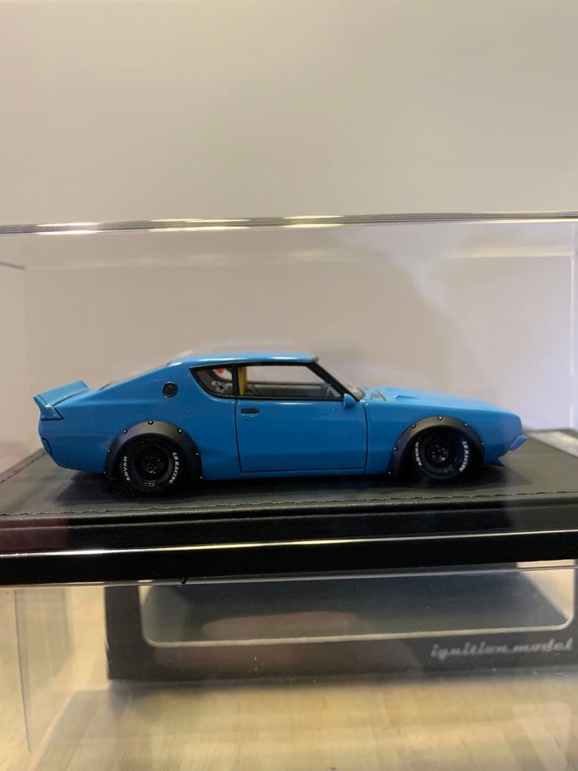 イグニッションモデル　1/43 LBWK ケンメリ 2ドア ブルー