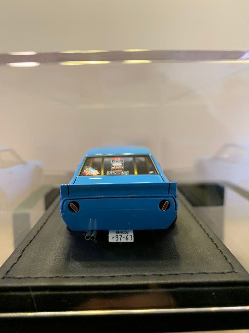 イグニッションモデル　1/43 LBWK ケンメリ 2ドア ブルー
