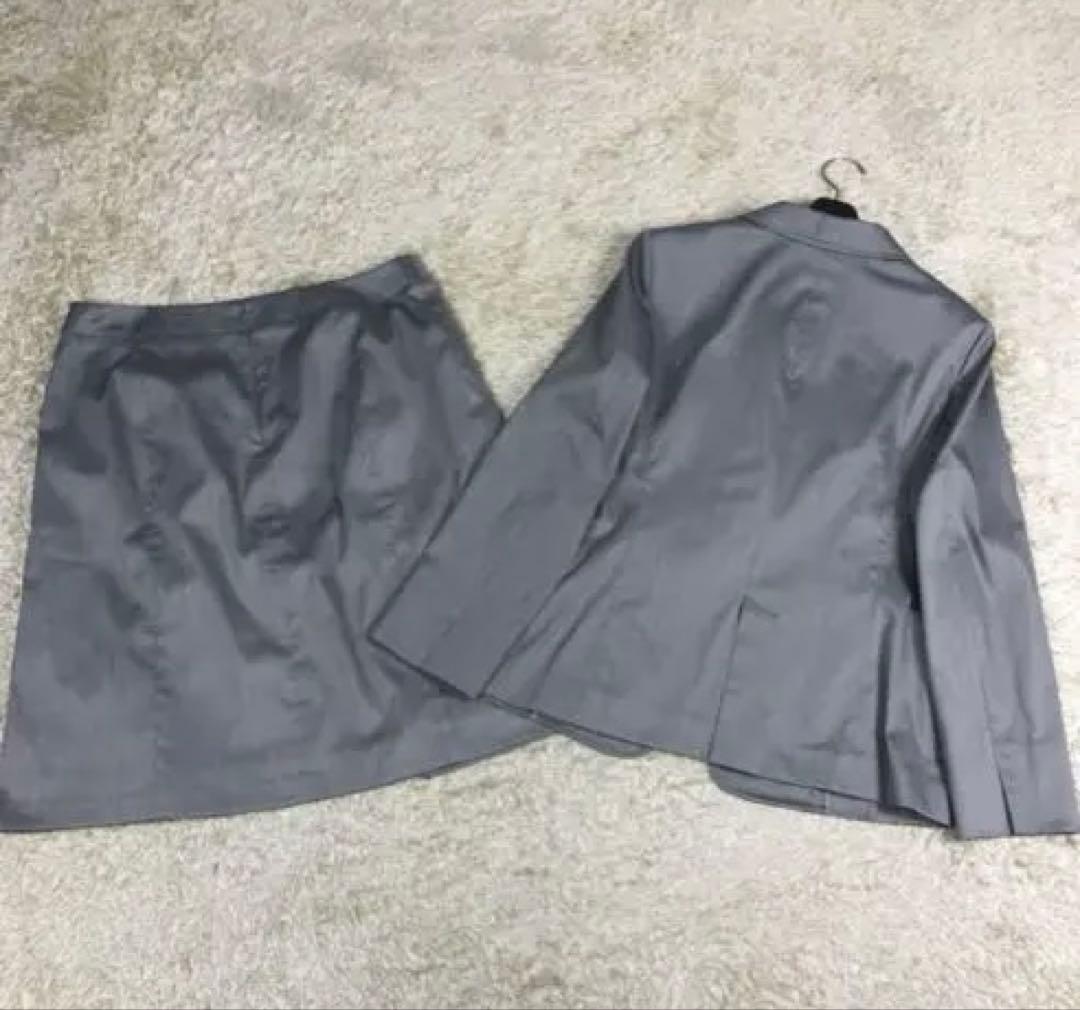 【大きいサイズ】23区 スーツ セットアップ スカート 1B グレー 美品 48