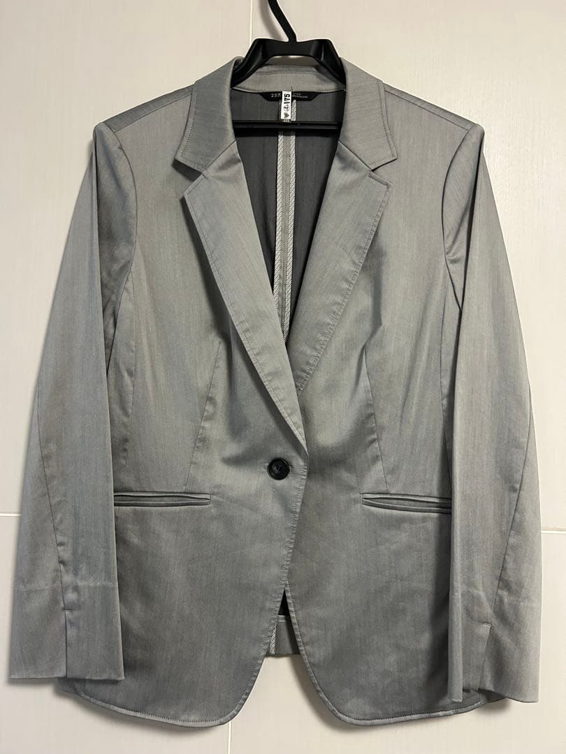 【大きいサイズ】23区 スーツ セットアップ スカート 1B グレー 美品 48