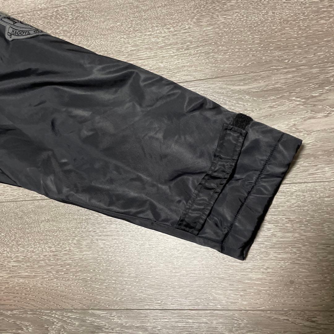 希少品 名古屋グランパスエイト NGE エンブレムワッペン刺繍 ベンチコート 黒