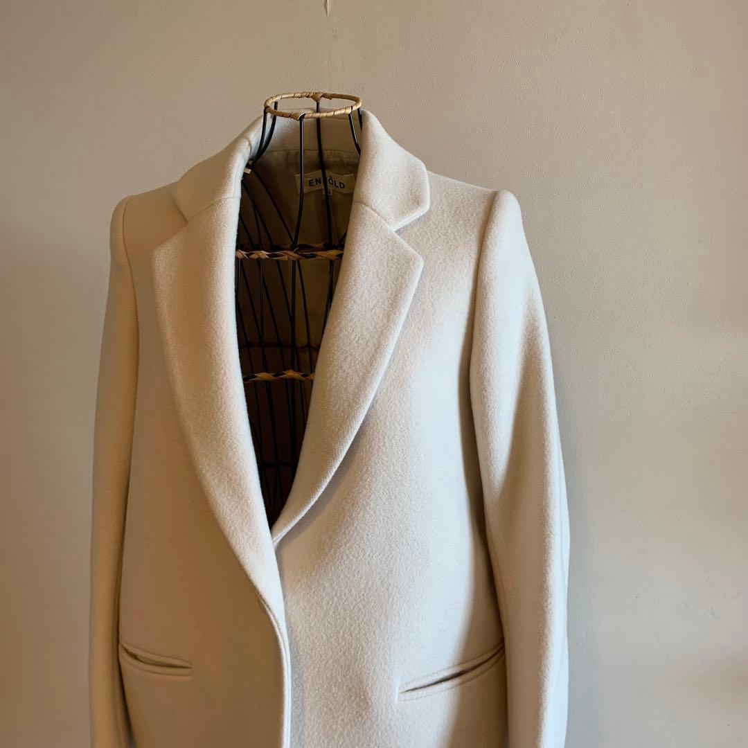 ENFOLD エンフォルド メルトン コクーン チェスターコート 36