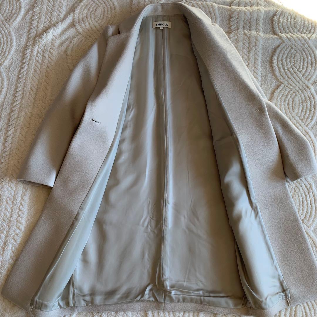 ENFOLD エンフォルド メルトン コクーン チェスターコート 36