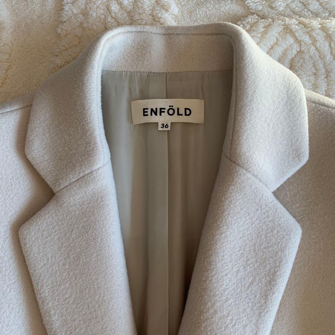 ENFOLD エンフォルド メルトン コクーン チェスターコート 36