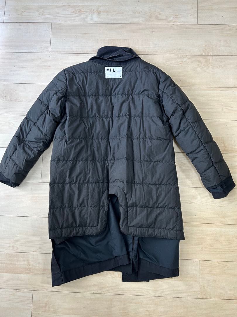 MHLサイズL黒か紺ワークコート・ダウンライナー・撥水
