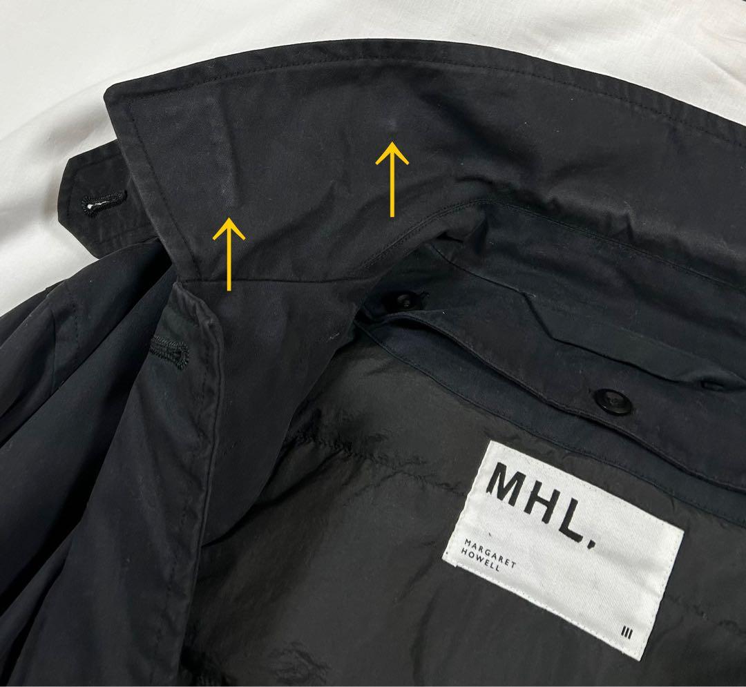 MHLサイズL黒か紺ワークコート・ダウンライナー・撥水