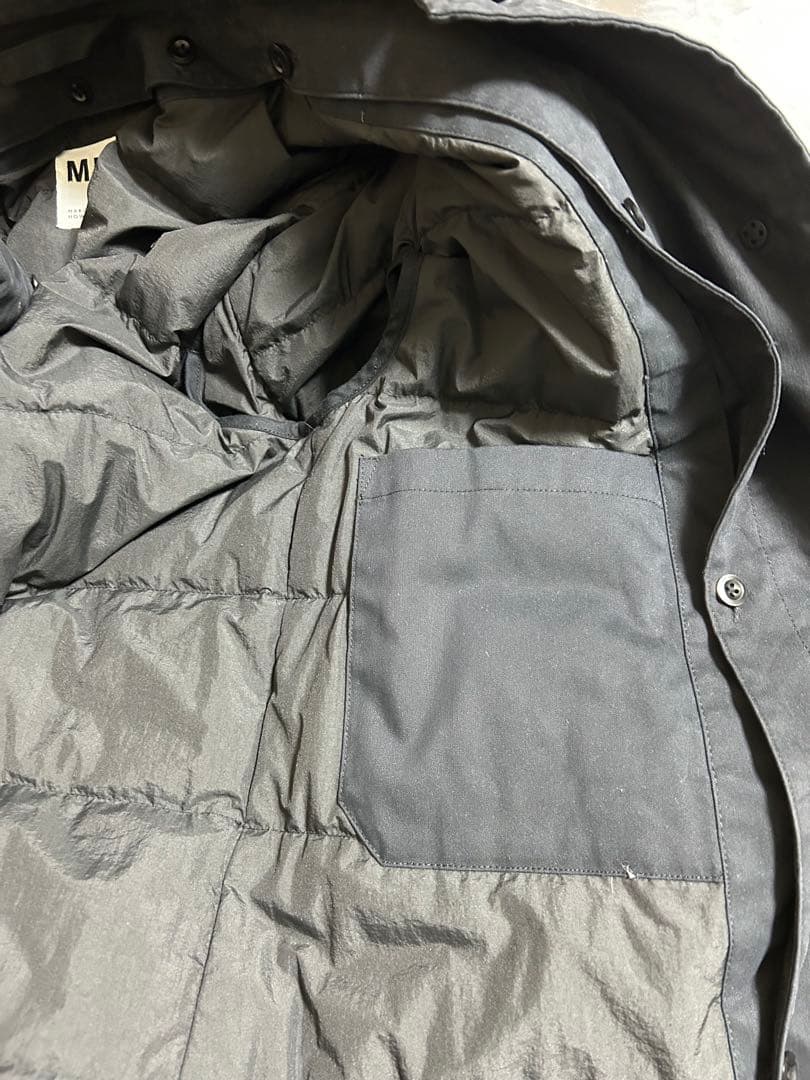 MHLサイズL黒か紺ワークコート・ダウンライナー・撥水