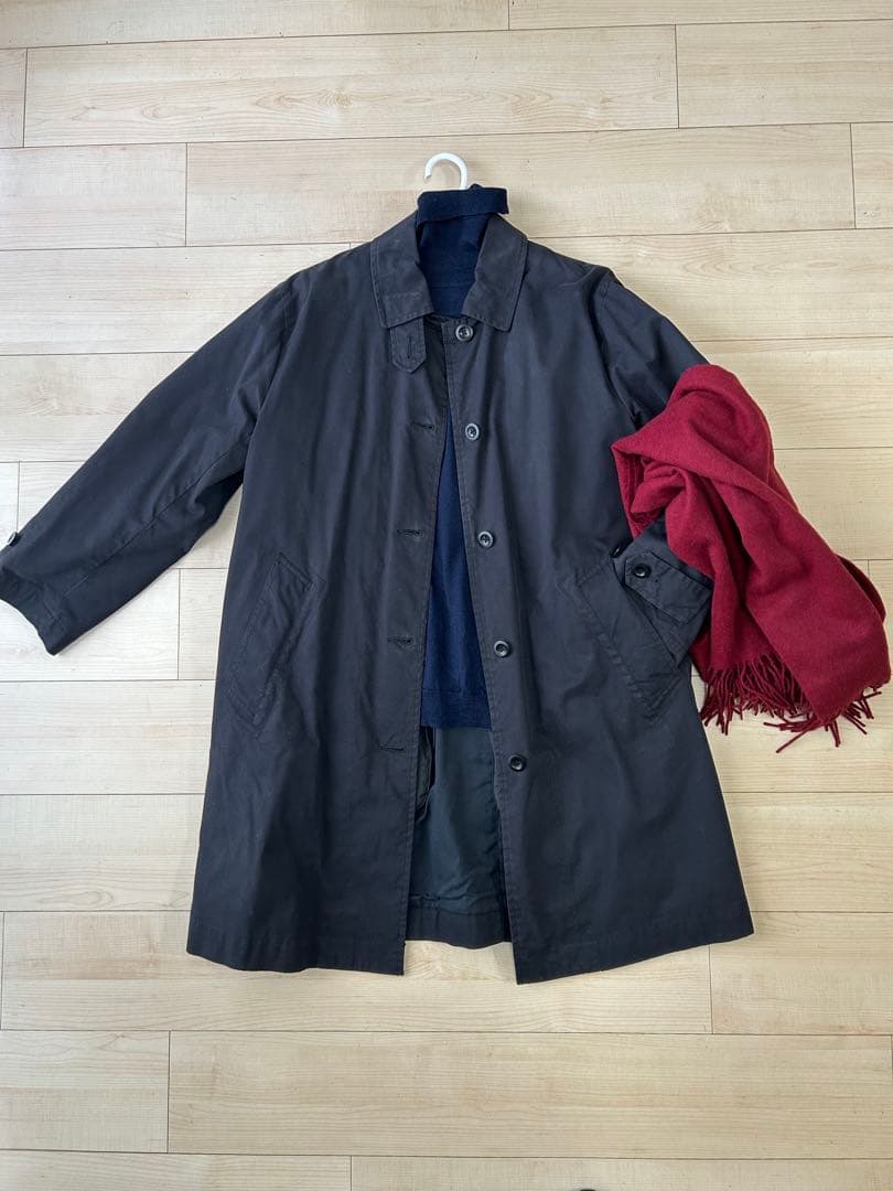 MHLサイズL黒か紺ワークコート・ダウンライナー・撥水