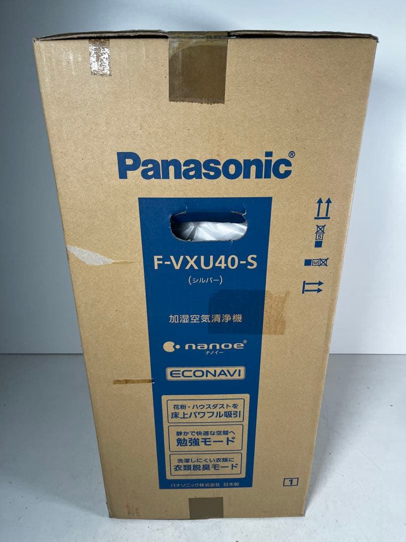 パナソニック 加湿 空気清浄機 ナノイー エコナビ　F-VXU40-S