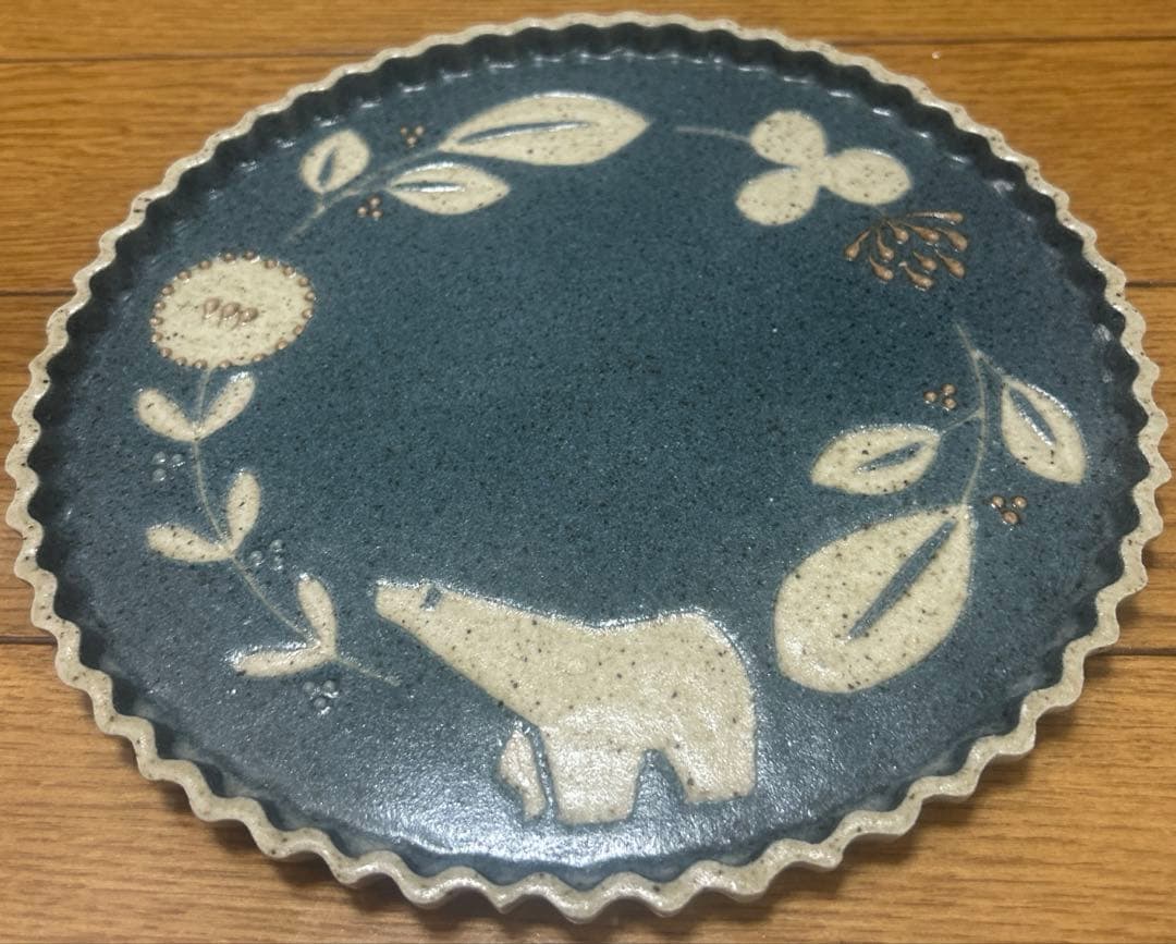 Lucyqian 苔色工房　シロクマプレート3点