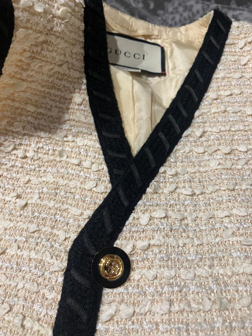 gucci ツイードベスト