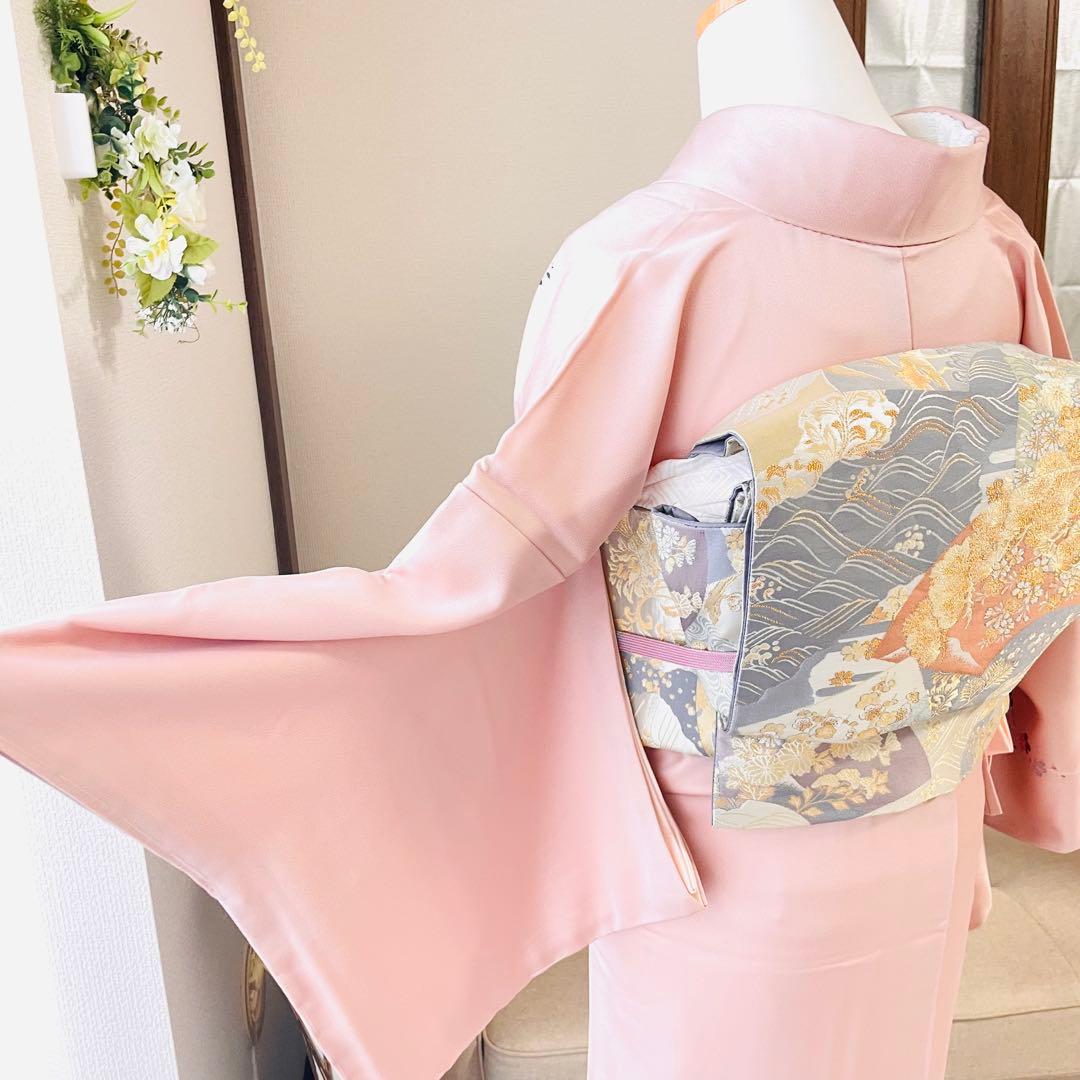 桜色 友禅 4点 フルセット 訪問着 入学式 卒業式 入園式 春 秋 冬