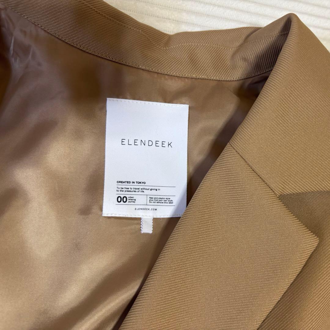 オーバーサイズテーラードジャケット ベージュ ELENDEEK
