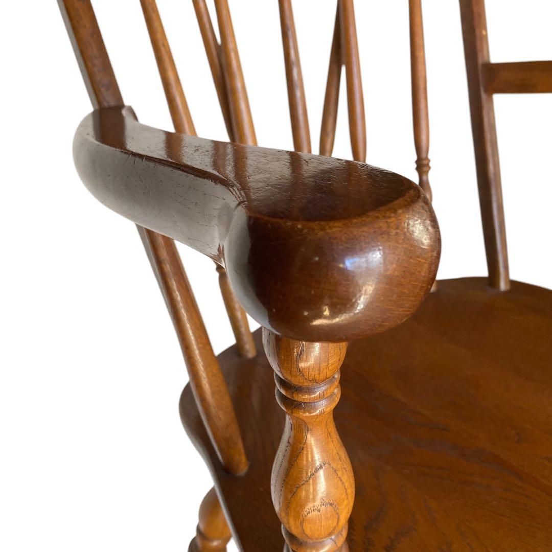 柏木工 かしわ木工 肘付きウィンザーチェア/プレースバックチェア　ボウバック①