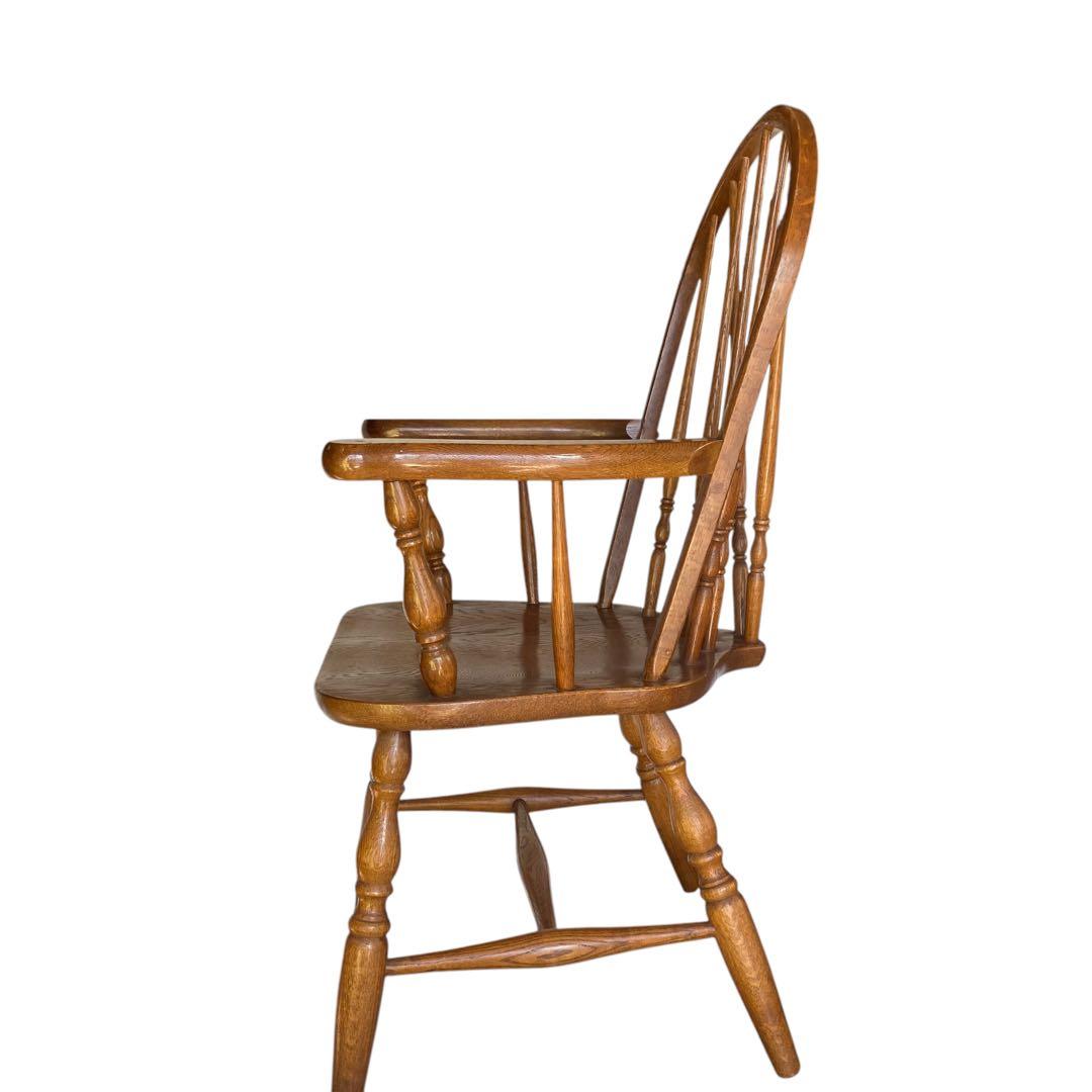 柏木工 かしわ木工 肘付きウィンザーチェア/プレースバックチェア　ボウバック①
