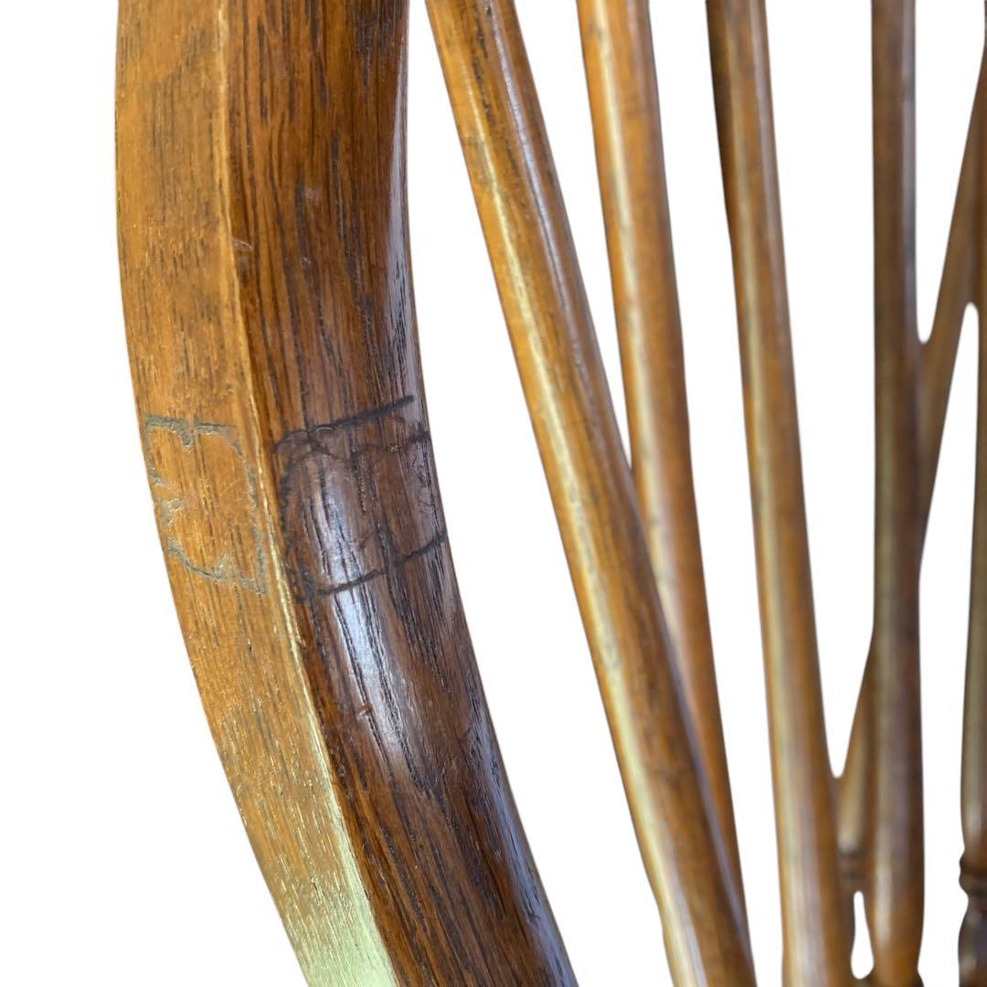 柏木工 かしわ木工 肘付きウィンザーチェア/プレースバックチェア　ボウバック①