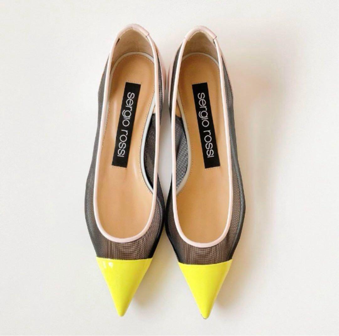 セルジオロッシ　メッシュフラットシューズ 35 22.5cm