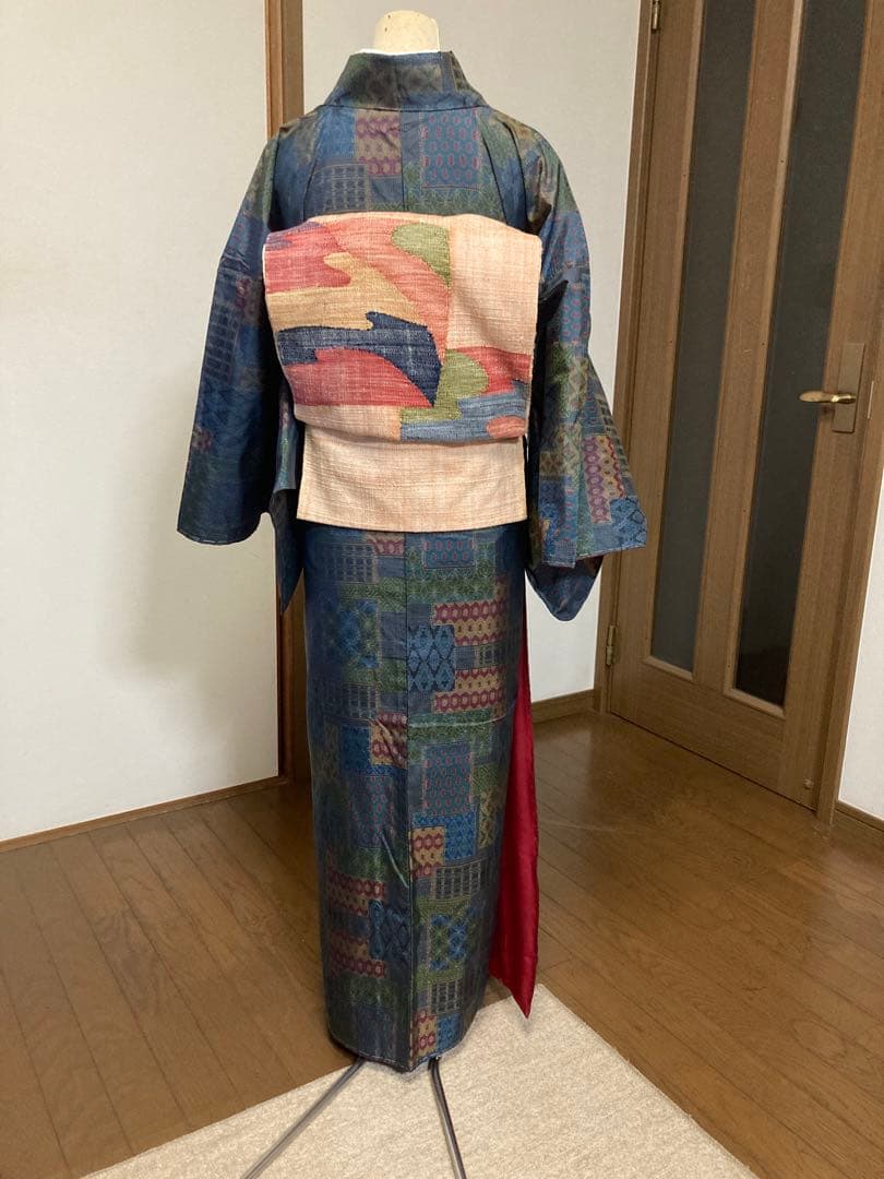 新品大島紬小紋着丈155センチ