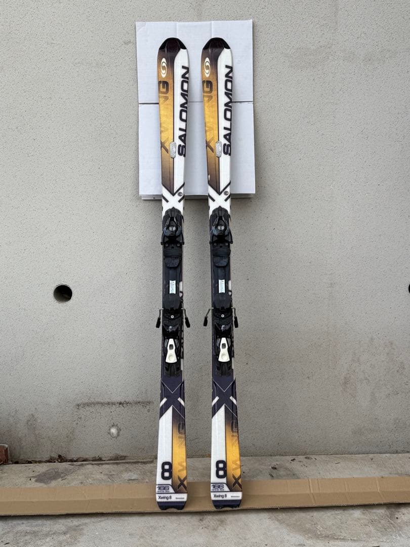 SALOMON Xwing 8 スキー板 166cm ストック付き