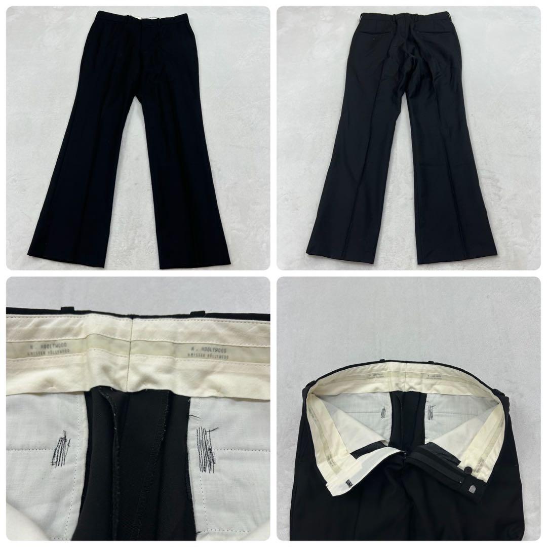 G654 M エヌハリウッド コンパイルライン スーツ上下 ブラック メンズ