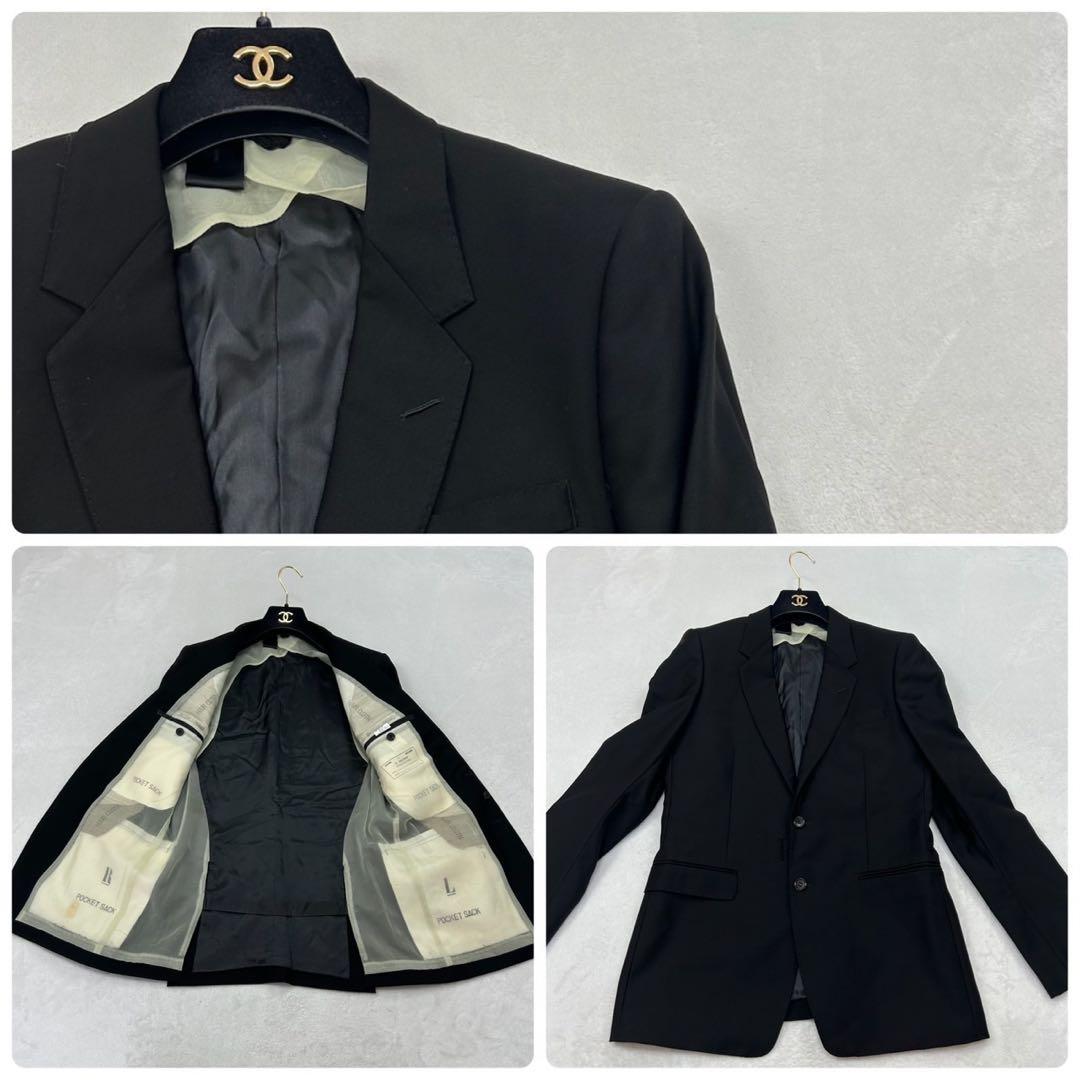 G654 M エヌハリウッド コンパイルライン スーツ上下 ブラック メンズ