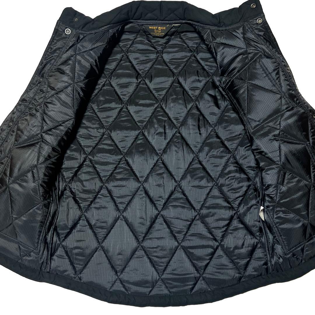 WESTRIDE VEST ウエストライド キルティングベスト ブラック