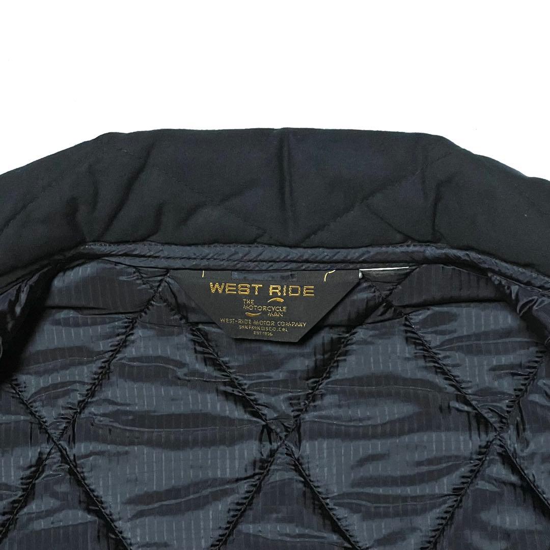 WESTRIDE VEST ウエストライド キルティングベスト ブラック