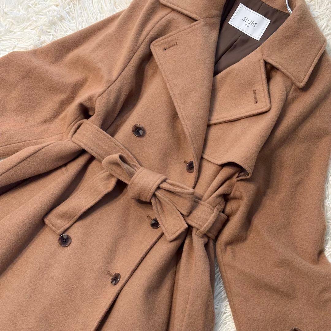 ✨極美品✨ スローブイエナ 23AW カシミヤ混ウールトレンチコート マキシ丈