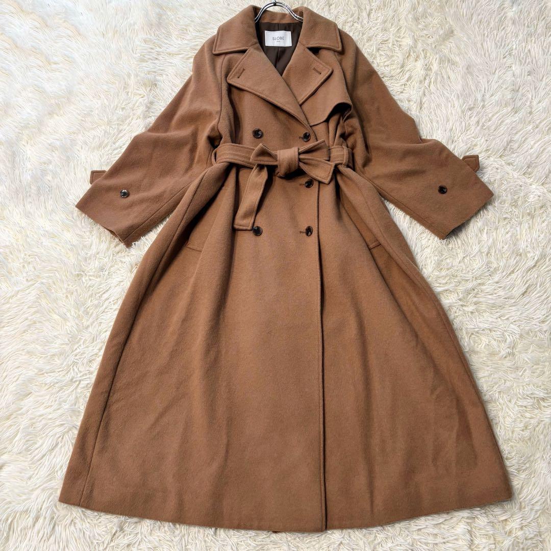 ✨極美品✨ スローブイエナ 23AW カシミヤ混ウールトレンチコート マキシ丈