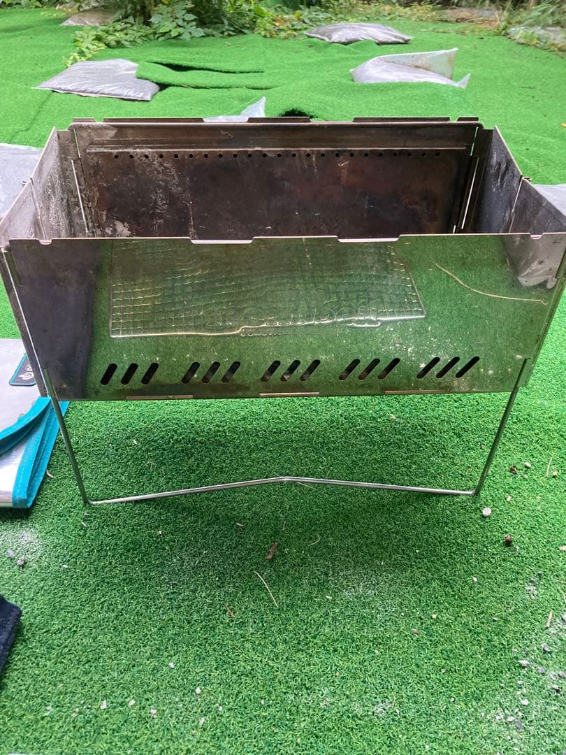 フォールディングファイヤーピット mont-bell 焚き火台 収納バッグ付き