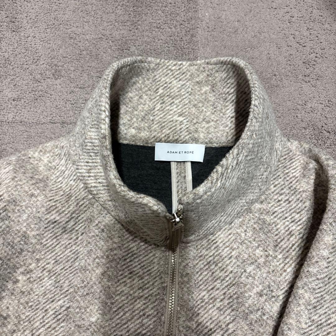 ヘリンボンツイードボンディングコーディガン