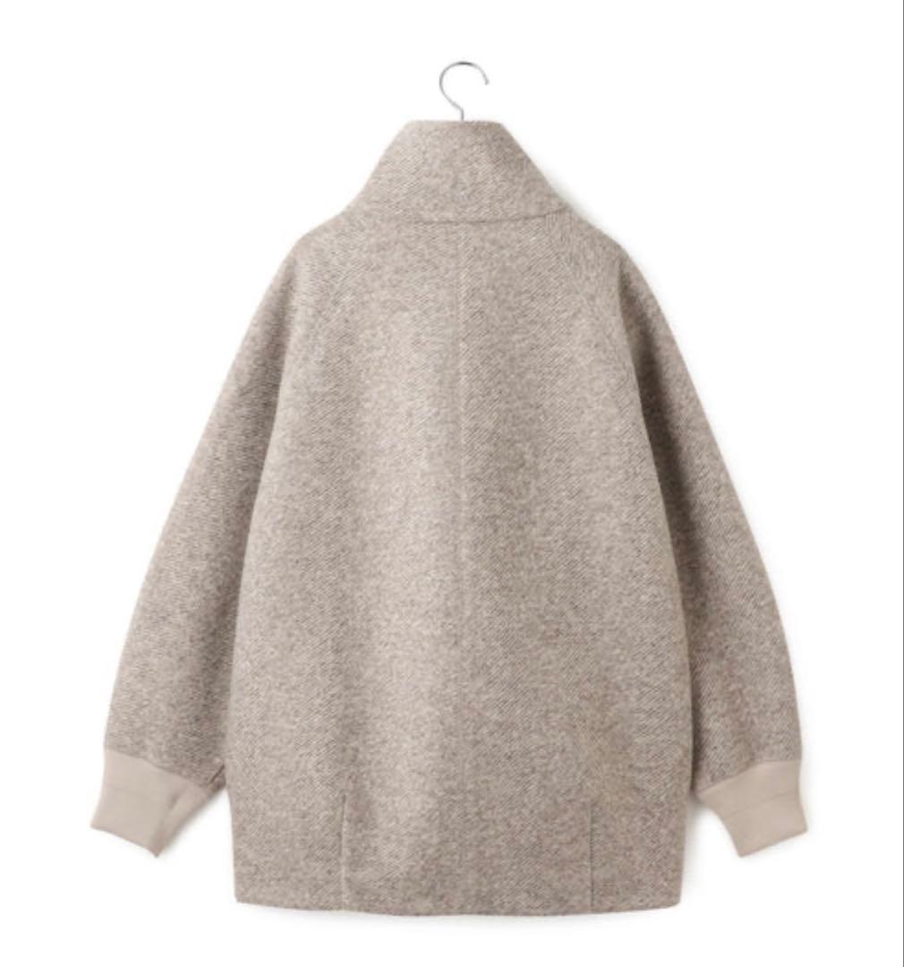 ヘリンボンツイードボンディングコーディガン