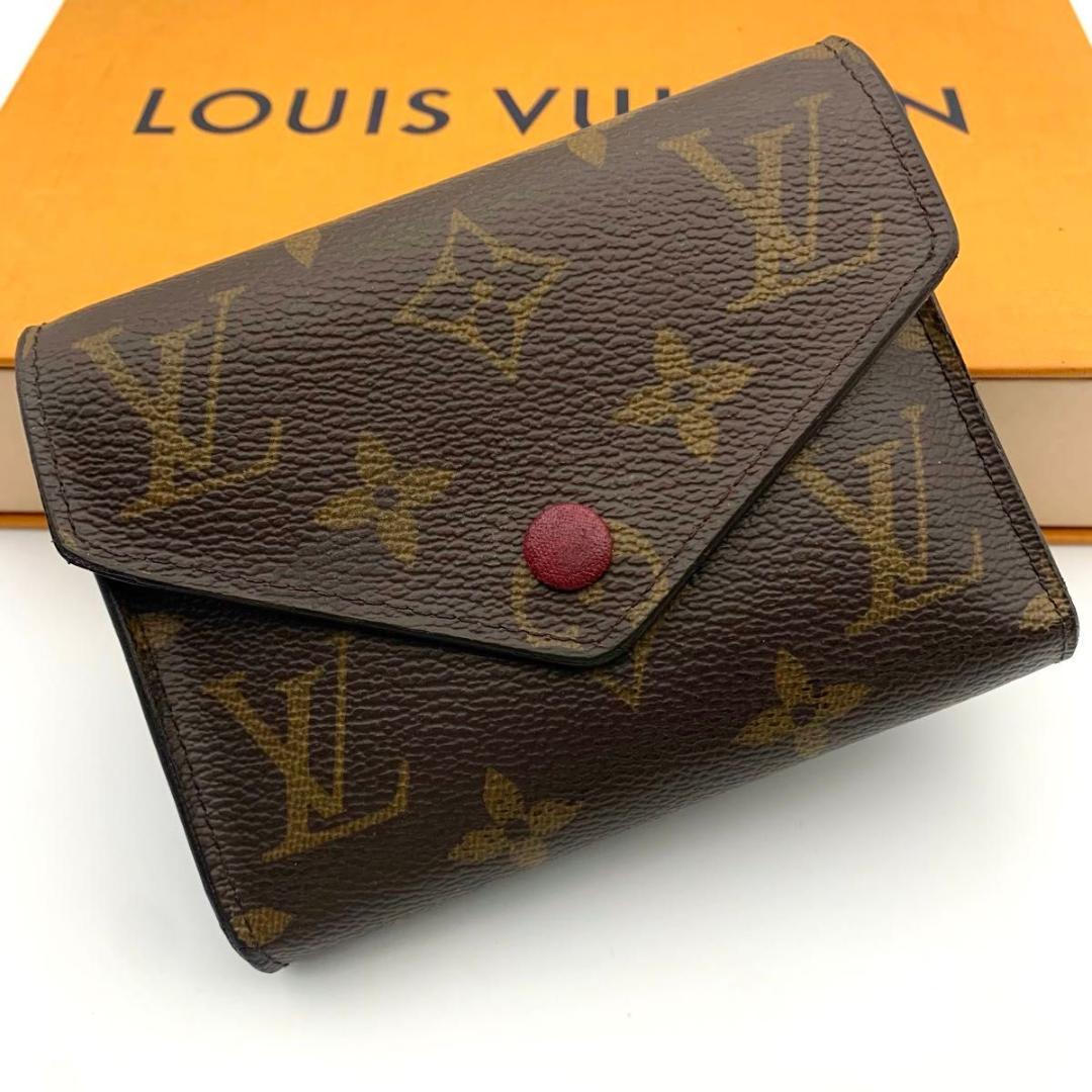 鑑定済み ルイヴィトン ポルトフォイユ ヴィクトリーヌ 財布 コンパクト 小型